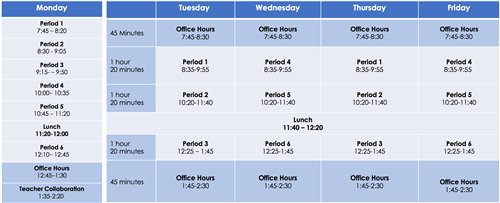schedule 